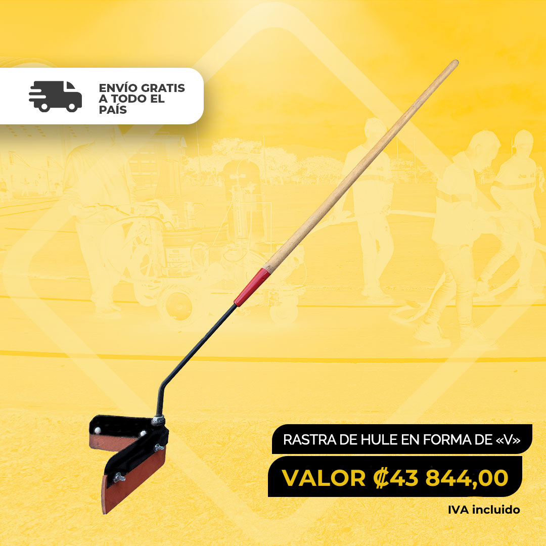 Rastra de Hule en Forma de V
